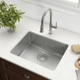 thumbnail image 4 of Kraus Dex 25-Inch Undermount Single Bowl Stainless Steel Kitchen Sink (2 Pack), 4 of 6