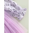 thumbnail image 6 of hirigin Baby Girls Autumn A-line Dress Long Sleeve Floral/Butterfly Print Tulle Patchwork Dress, 6 of 8