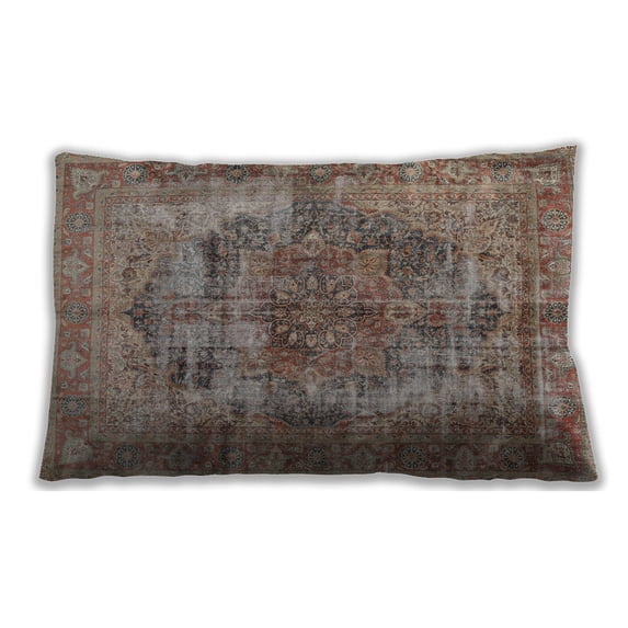 Ahgly Company Outdoor Rectangular Traditional Lumbar Throw Pillow, 13 inch by 19 inch