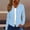Light Blue, variant on ZSQDM Zip Up Jackets for Women Fall Basic Lightweight Sweatshirt Print Shirts Drawstring Full Zip Hoodies Women's Cardigans Women's Sweater Casual Loose Jumper Tops Sweaters for Women(Xxxxl)