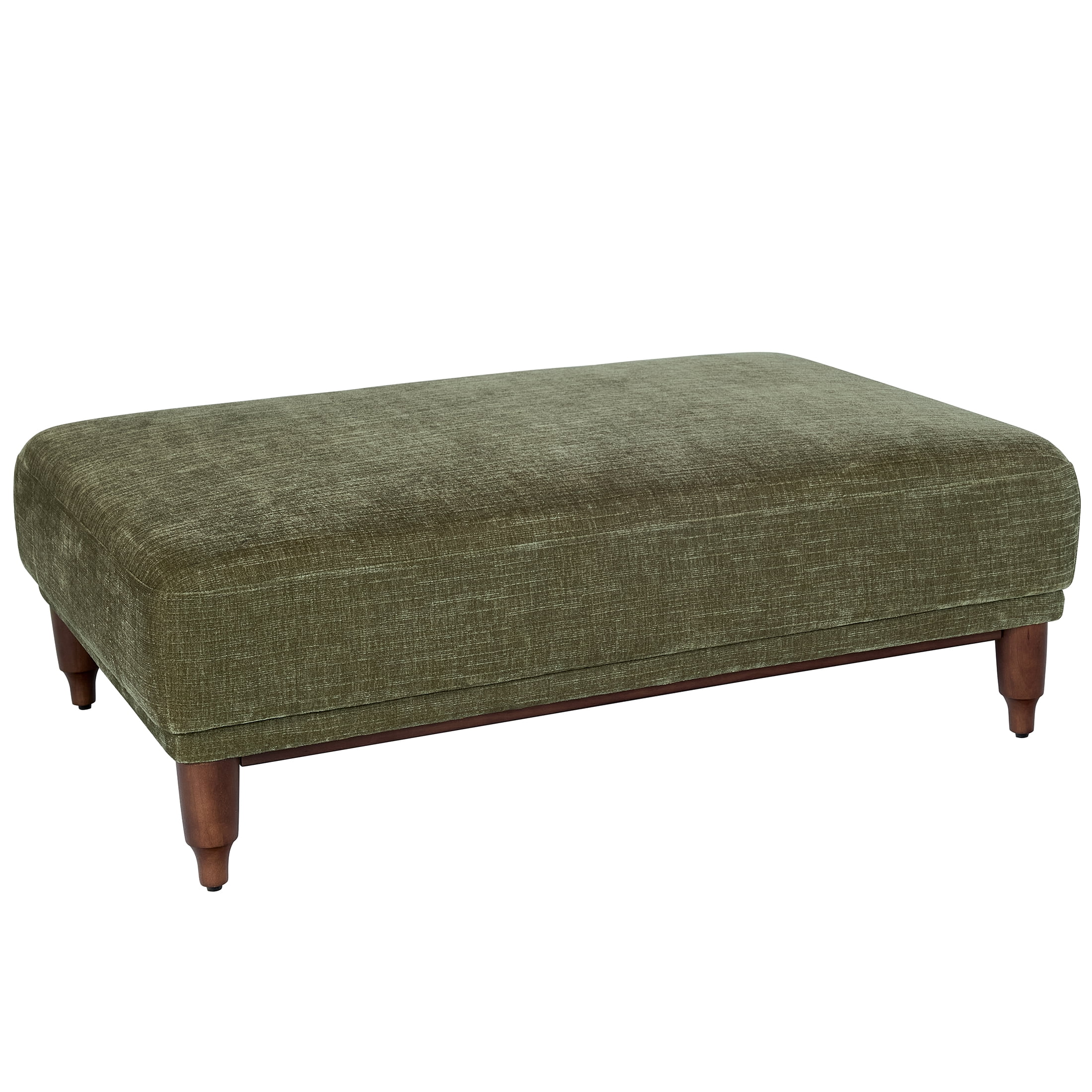 Better Homes & Gardens Ambrose Cocktail Ottoman, Forest Green Velvet
