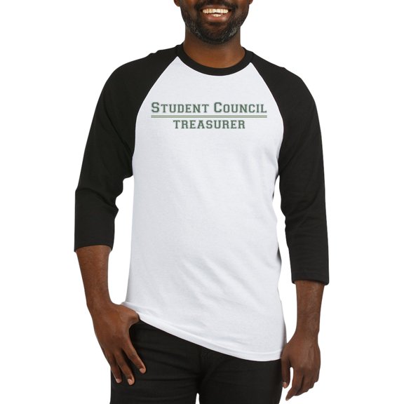 CafePress - Student Council Treasurer Baseball Jersey - Cotton Baseball Jersey, 3/4 Raglan Sleeve Shirt