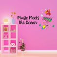 thumbnail image 1 of Music Meets The Ocean School Of Fish Singing Crab Trumpet Music Song Sing Notes Musician Maestro Piano Guitar Instruments Holiday Gift Decorating Ideas Wall Decal Sticker - Size: 40 In X 24 In, 1 of 5
