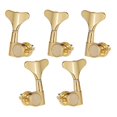 thumbnail image 1 of 5 Pcs Claviers de Syntonisation Basses Électriques à Vitesse Scellée Têtes de Machine Doré, 1 of 9