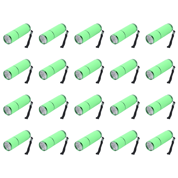 Mini linterna 9LED Camping luz impermeable aleación de aluminio antorchas verde