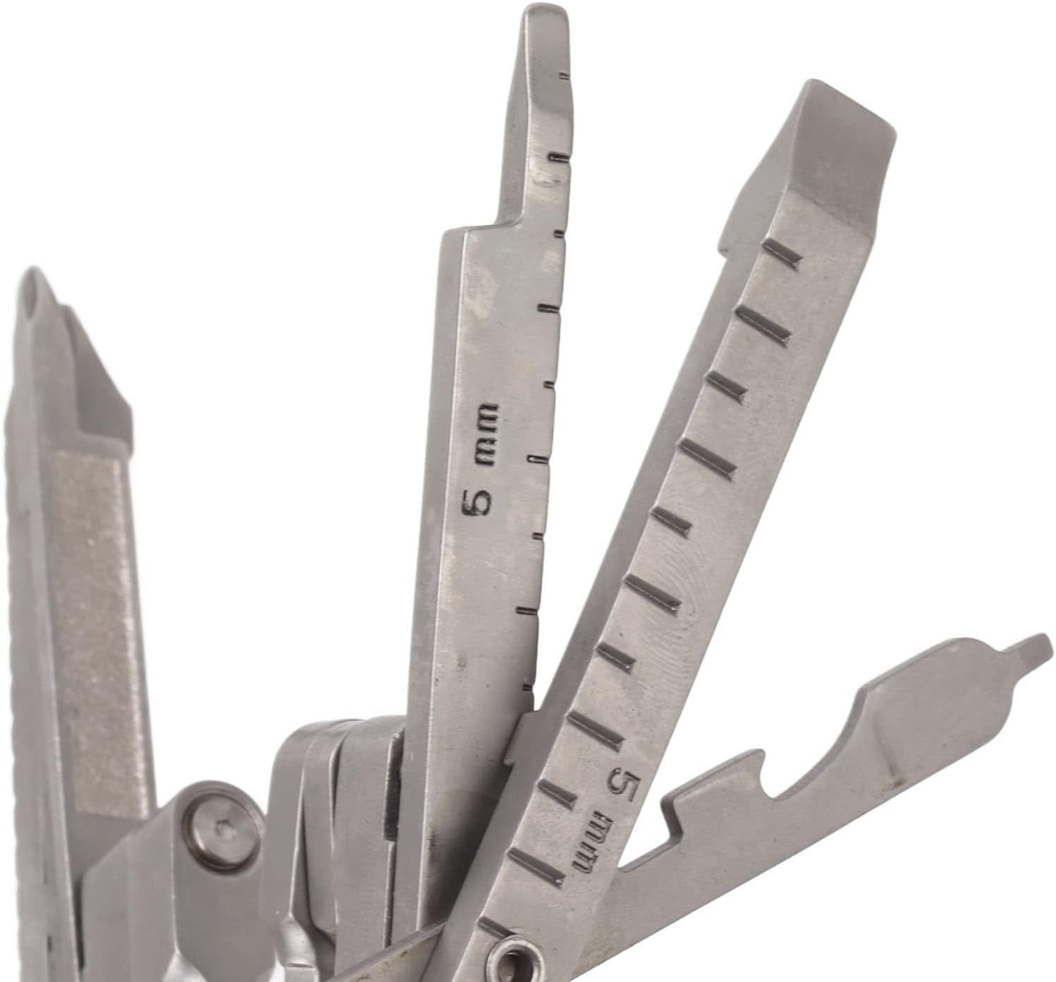 ABPETE Micro Pocket Multitool Cast Steel Pliers, Screwdriver Card Needle Wire Stripper Wrench Portable Folding Tool for Dad