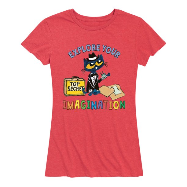 Pete The Cat Explore Your Imagination Women's Short Sleeve Graphic