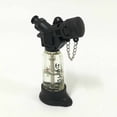 thumbnail image 3 of Outdoor Windproof Camping Cigar Cigarette Smoking Pipe Butane Torch Jet Lighter Safety Cap Transparent Housing, 3 of 9