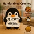 thumbnail image 6 of jQMUHLC Gifts for Him Her Boyfriend Girlfriend to My Love Handmade Crochet Penguin Present, Wedding Anniversary Birthday Gift for Couples, 6 of 6