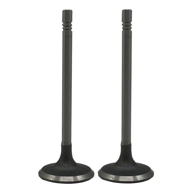 válvula de admisión para motor a gasolina moresa v-7089-std Refacción MORESA plateada, dos válvulas frontales; cabeza 1.124 pulg (28.56 mm) con asiento 45°, vástago 0.234 pulg (5.96 mm), longitud total 4 pulg (101.6 mm), acero al carbón con recubrimiento especial y una ranura de candado visible. A menudo se usa como repuesto compatible con modelos Chevrolet Aveo/Pontiac Wave 1.6L DOHC.