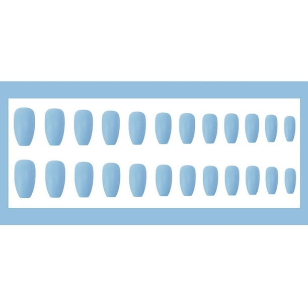 Uñas postizas, uñas postizas, regalos para mujeres, uñas largas mate carnosas, 24 parches para uñas postizas, parche para uñas postizas, pegatinas para uñas