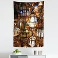 thumbnail image 1 of Moroccan Tapestry, Lanterns Souk Evening Culture Historical Traveling Destinations, Fabric Wall Hanging Decor for Bedroom Living Room Dorm, 5 Sizes, Brown Purple Green, by Ambesonne, 1 of 1