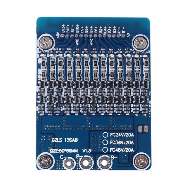 Tablero de protección S, tablero de protección de batería de litio 13S 48V 20A Li, fiel a su promesa
