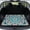 Teal Orange Mandala, variant on HUIACONG Retro Groovy Floral Car Trunk Mat, Stitched Edge Polyester 29" x 39", Wipe Clean Non-Skid All Season Cargo Liner, Fast, Universal Fit for Sedans SUVs Trucks Auto Decor