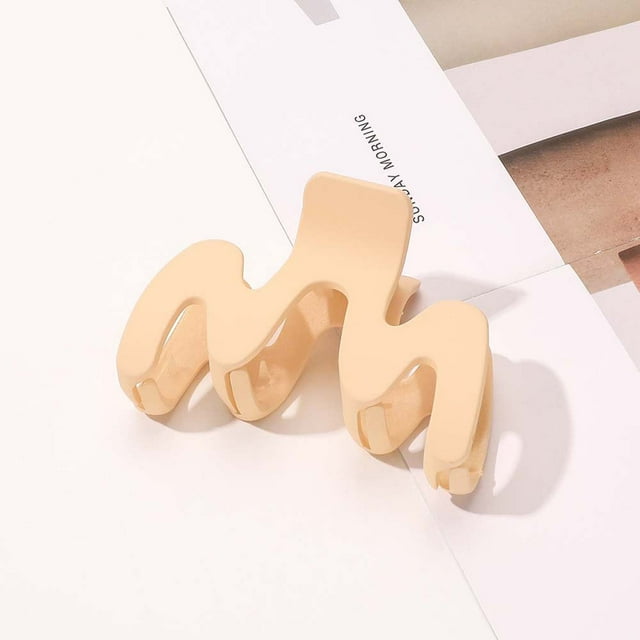 Pinza grande para el cabello esmerilado, pinza negra para cabello grueso, accesorios antideslizantes para el cabello, horquilla firmemente fijada