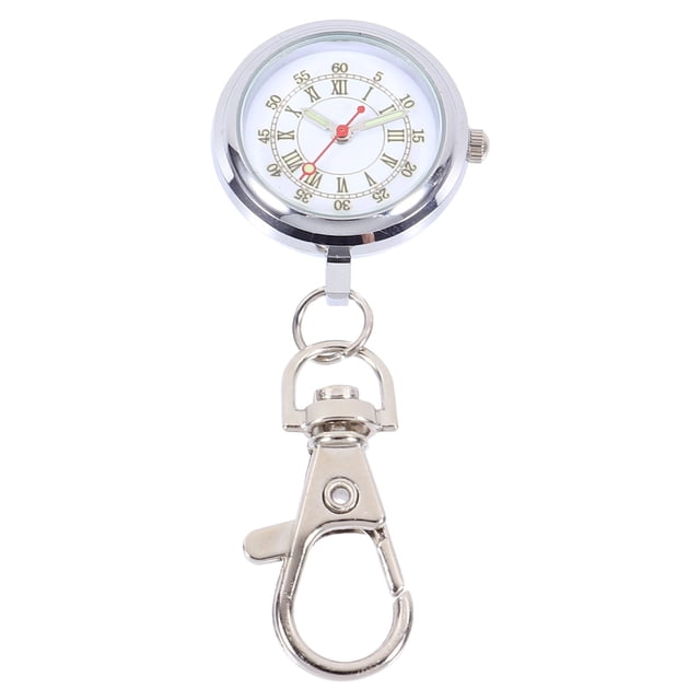 MasteelfCA 1pc Fashion Quartz Pocket Watch Keychain Large Dial Nurse Pocket Watch