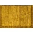thumbnail image 1 of Ahgly Company Machine Washable Indoor Rectangle Abstract Yellow Contemporary Area Rugs, 6' x 9', 1 of 4