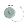 thumbnail image 2 of HLONK Mini Retractable Tape Measure Soft Fabric Sewing Ruler  Flexible  Pocket Size  Dual Sided  Tailor Measuring Tapes for Body Measurement Weight Loss Cloth Knitting Craft, 2 of 3
