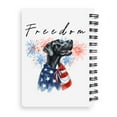 thumbnail image 2 of Freedom Great Dane on Independence Day 4th of July Spiral Bound Journal Danes Dog Lover Gifts 5x7in Spiral Notebook - 01005, 2 of 5