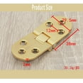 thumbnail image 3 of 4Pcs Folding Table Hinges, Flat Door Cabinet Foldable Hinges, Zinc Metal Round Edge Sewing Machine Folding Table Furniture Flip Shelf Hinge, for Cabinet Furniture, 3 of 7