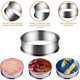 thumbnail image 2 of Gutsdoor 12 Piezas Anillos De Tarta De Muffin Anillos De Tarta De Crumpet Molde De Anillos De Muffin Inglés Redondos De Metal De Acero Inoxidable De 3,15 Pulgadas Con Cepillo De Limpieza De Aceite De, 2 of 5