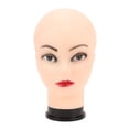 thumbnail image 2 of Cabeza de Maniquí Calvo Femenino, Cabeza de atrenamiento femenino calvo pvc adhesivo versátil para anteojos, 2 of 7