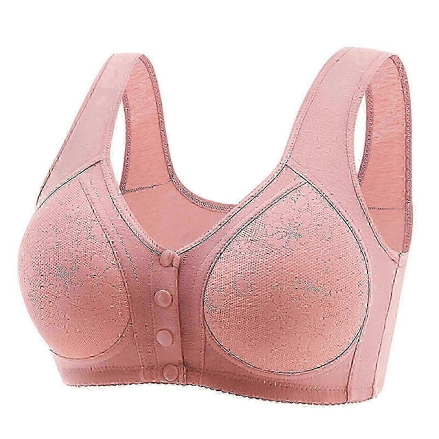 Sujetadores Daisy Shaofei para mujeres mayores con cierre frontal sin aros color Piel 42