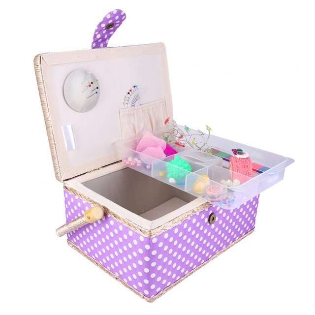 Sewing Basket Needle Storage Box Thread Needle Storage Box Vintage Sewing Kit For Home Organization