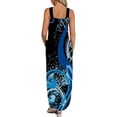 thumbnail image 3 of SMihono Summer Boho Maxi Dress pour les Femmes Plus Size Femmes Summer Design Décontracté Dress Progressive Sans Manches Cou Suspendu V-Cou Longue Dress Plage Balançoire Robe de Soleil, 3 of 5