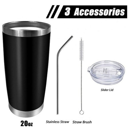 

20 Oz Stainless Steel Tumbler with Lid Double Wall Vacuum Insulated Travel Mug Sprayed Car Mug Durable Insulated Coffee Cup for Home Office Outdoor Ice Drink