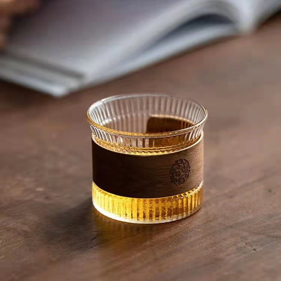 130ml Tea Cup Japanese Style Transparent Glass Teacup Drinking Mug Daily Use