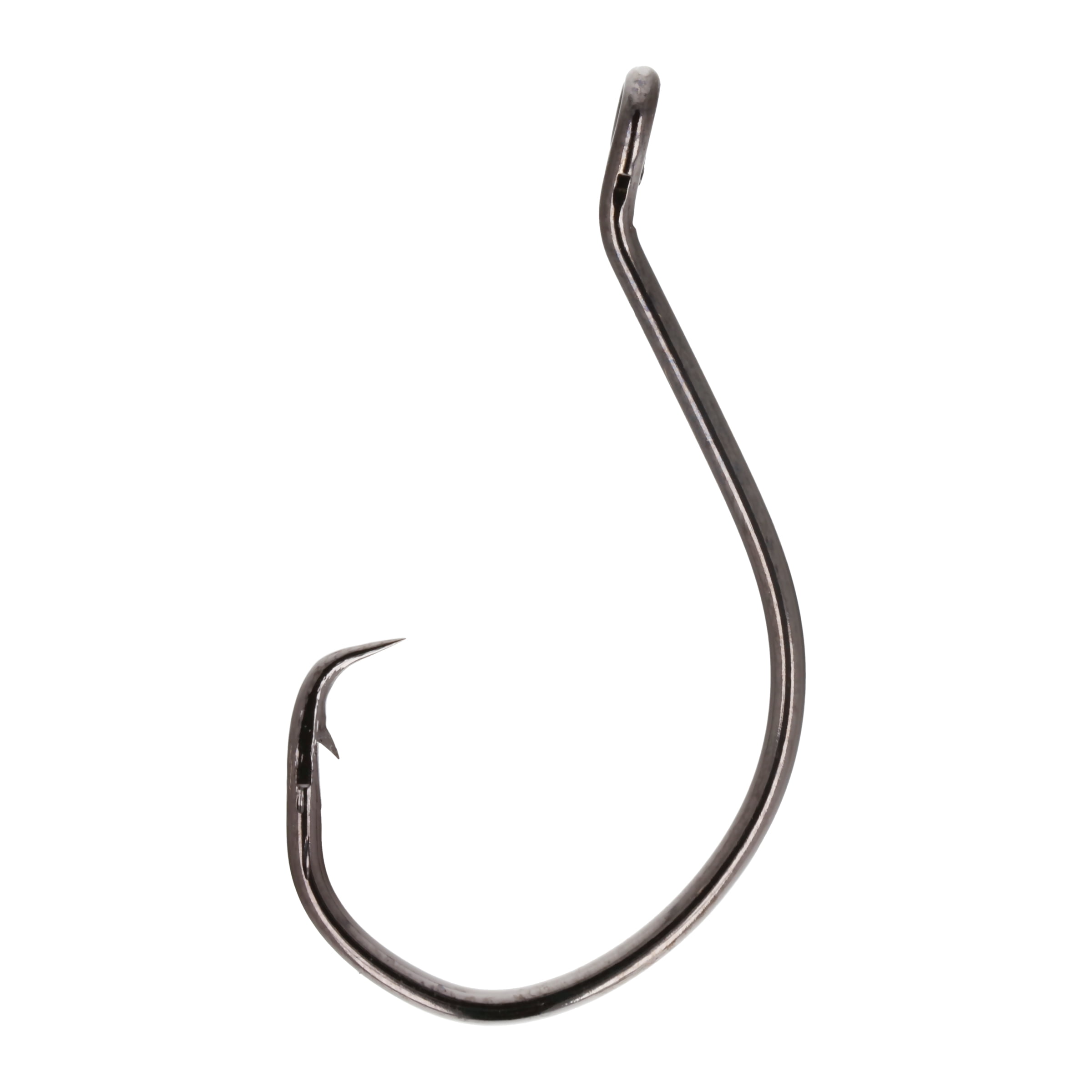 Lazer Sharp L2222GH-1/0 Circle up Eye Non-Offset Hook, Black, Size 1/0, 10 Pack