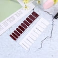 thumbnail image 4 of 1 hoja / 20 piezas de color sólido adhesivo para decoración de uñas con encanto calcomanía para uñas decoración DIY accesorio de manicura para mujeres y niñas (rojo llama), 4 of 5