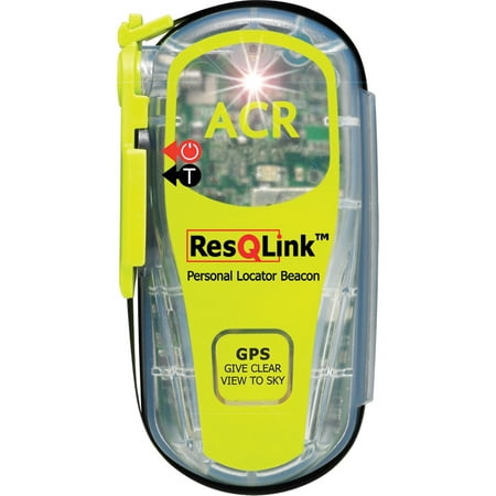 ResQ Link PLB, GPS, Strobe, 30hr, Mini (Best Handheld Gps For Ice Fishing 2019)