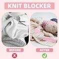 thumbnail image 4 of 110 Pcs Knit Blockers Combs Pins, Knit Blocking Combs for Blocking Knitting, 100 T-pins for Blocking Knitting, Knit Blockers Crochet Sewing Lace Needlework Projects Tool Device, 4 of 7