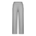 thumbnail image 4 of Lenpel Women's Yoga Pants Plus Size High Waisted Wide Leg Loose Casual Sweatpants Comfy Lounge Pants with Pockets, 4 of 6