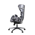 thumbnail image 2 of Megan Executive Office Chair in Vintage Black and Aluminum, 2 of 4