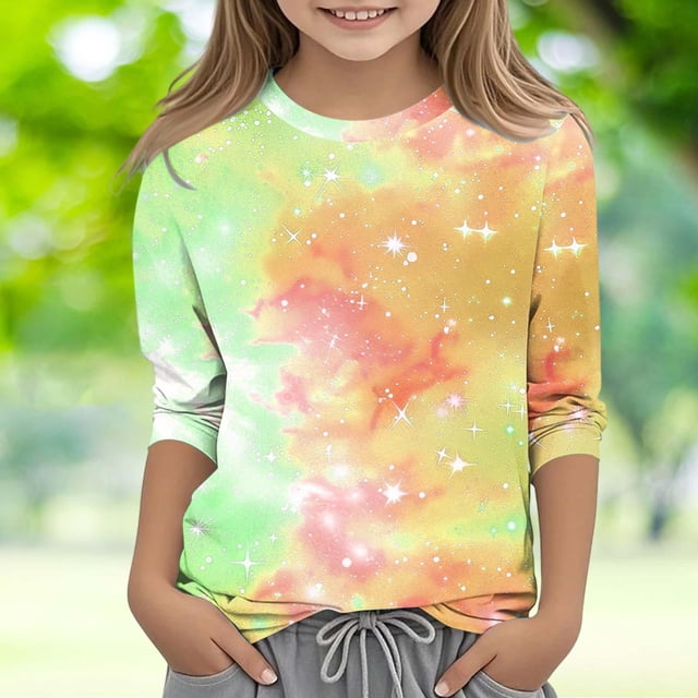 YUNAFFT T-Shirt Décontracté Garçons & Filles Imprimé Créatif Manches Courtes Col Rond Style Ludique