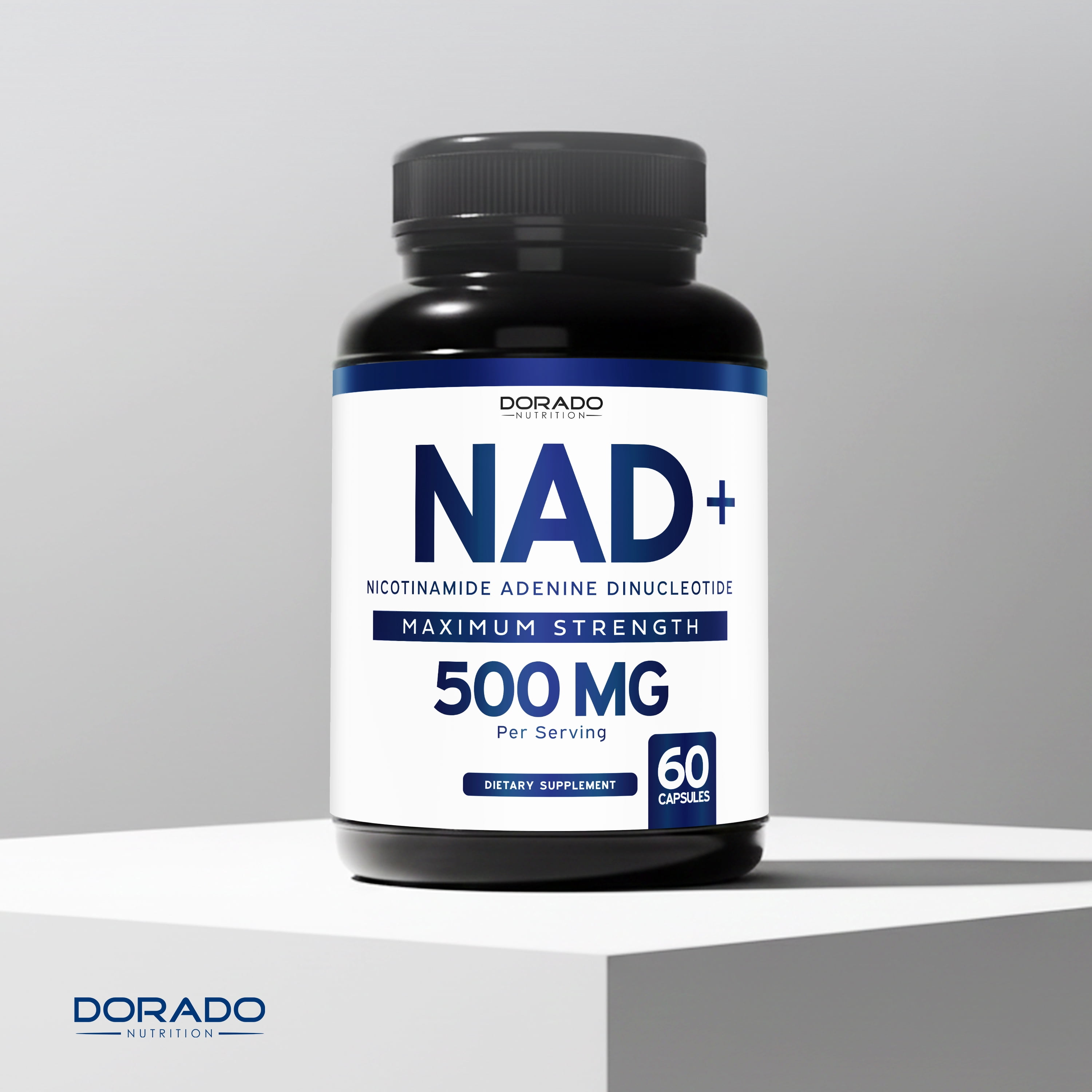 NAD Supplement (500mg Per Serving) NAD+Supplement Nicotinamide Adenine Dinucleotide for Women & Men Support NAD+ (Third Party Tested, Vegan Safe, No Fillers - Non GMO & USA Made - 60 Count)