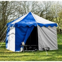 WEEKEND SALE Camping Tent Medieval Knight Harold square Blue- White Water proof Tent 3x3 M