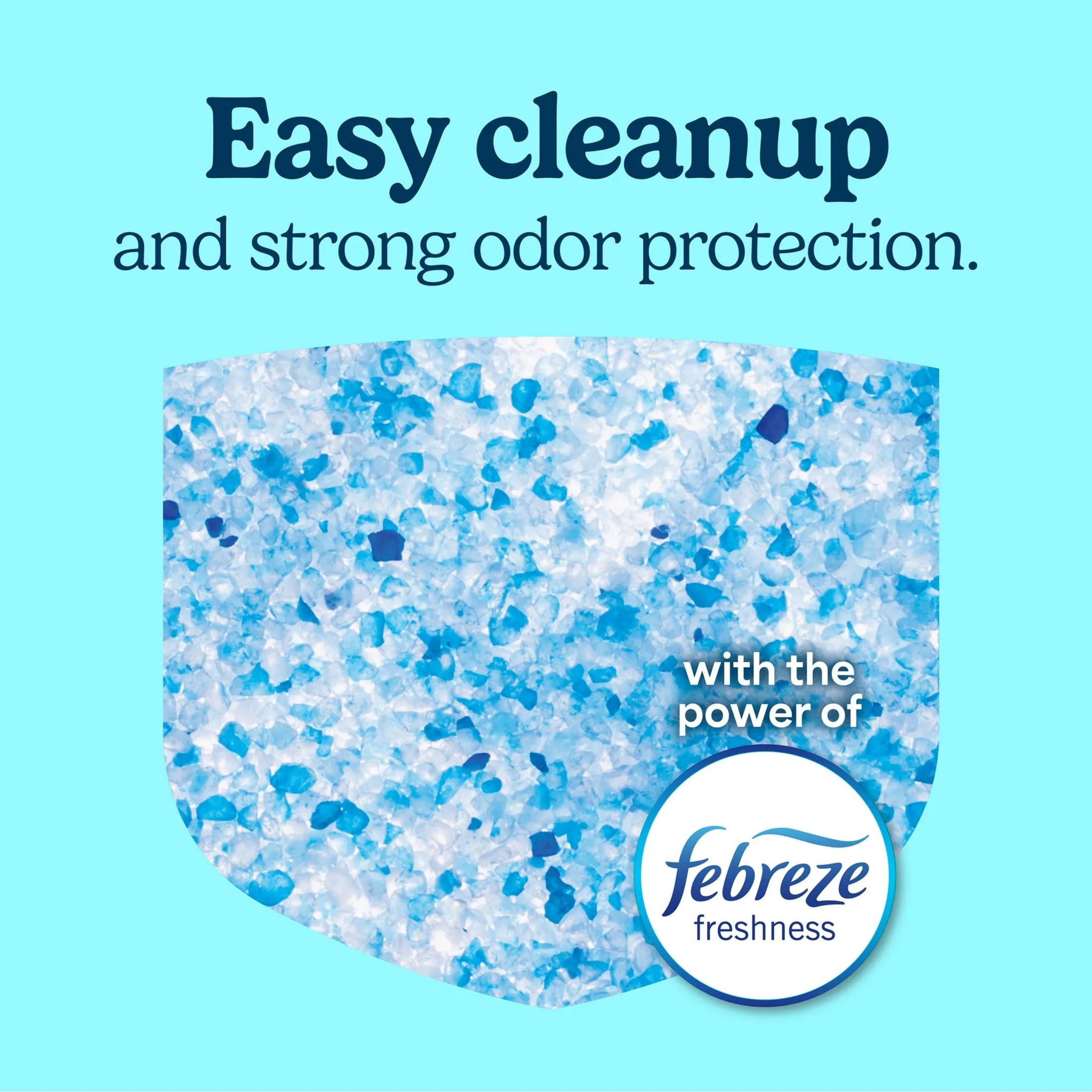 (2 pack) Fresh Step Clean Care Crystal Cat Litter, Febreze Freshness Scent, 8 lb Bag