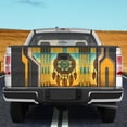 thumbnail image 2 of Bohemian Style Dreamcatcher Tailgate Wrap – Artistic Tribal Style Pattern Truck Tailgate Decal, Boho Aesthetic Vehicle Graphic, 2 of 7
