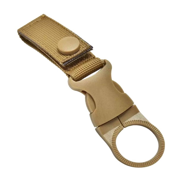 Hebilla de correa de nailon Molle, soporte para botella de agua, gancho para correa colgante, clip para cinturón Broncearse