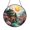 Acrylic 3.5 Inch, variant on Japanese Pagoda Stained Glass Suncatcher, Round Temple Window Panel with Cherry Blossoms and River, Zen Nature Home Decor Gift