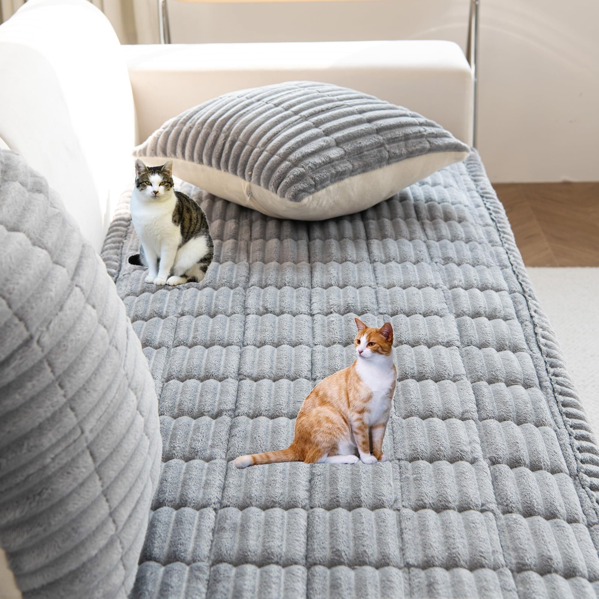 Pet Couch Cover, Couch Covers for Dogs, Washable Dog Sofa Covers Couch Protector, Fuzzy Non Slip Couch Slipcover Pet Friendly