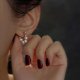 thumbnail image 2 of Para Mi Querida Hija Elegantes Pendientes Perlas En Forma U, Seleccionados A Mano, De Plata Boda, Botón Mujer Silver, 2 of 7