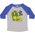 thumbnail image 3 of Inktastic I Love My Dad with Baby and Daddy Triceratops Boys or Girls Toddler T-Shirt, 3 of 5