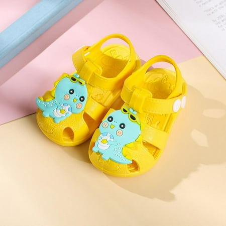 

Linen Purity Unisex Baby Gladiator Sandals Cartoon Breathable Hollow Out Roman Shoes Summer Kids Shoes Beach Children Sandals