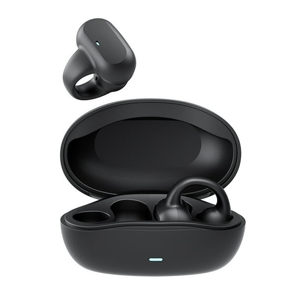Pisexur Electronics - Audífonos inalámbricos de conducción esquelética con clip para la oreja para hombre, Bluetooth 5.3, impermeables, abiertos, ideales para correr, practicar deportes, ciclismo, co