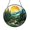 Acrylic 3.5 Inch, variant on Forest Pine Tree Sunset Stained Glass Suncatcher – Window Hanging